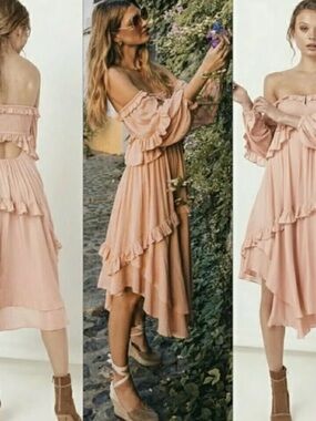 spell hanalei midi dress SPELL - Hanalei Midi Dress - Sand 100% Organic Cotton Bust - XXS: 78cm | XS: 83cm | S: 88cm | M: 93cm | L: 98cm | XL: 103cm